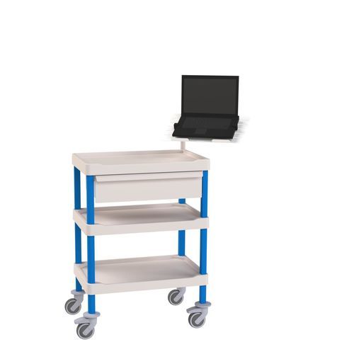 Carrello informatico con cassetti - Eolis® - VILLARD MÉDICAL - sicuro / accessori / modulare