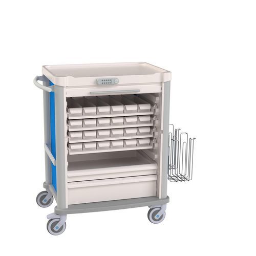 Carrello ospedaliero - Eolis® - VILLARD MÉDICAL - medico / per farmaci / di stoccaggio