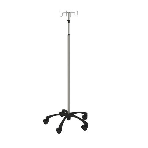 Asta portaflebo con rotelle - 317.50 - VILLARD MÉDICAL - 2 ganci / 4 ganci / ad altezza regolabile