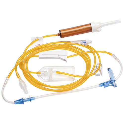 Set di infusione con connettore a Y - Alaris™ LVP 20D - BD - resistente alla luce / con filtro per la prevenzione della contaminazione da particelle / con rubinetto