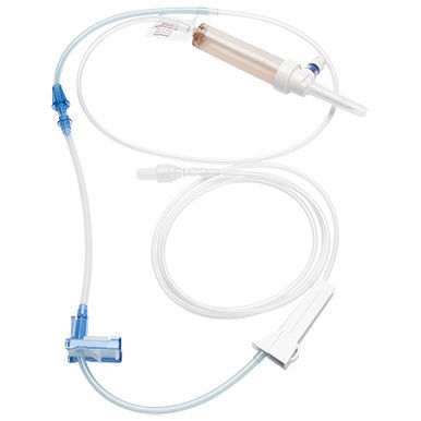 Set di infusione con connettore a Y - Alaris™ LVP SS - BD - con filtro per la prevenzione della contaminazione da particelle / con rubinetto / con valvola emostatica