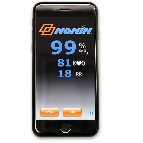 Applicazione iOS per ossimetro da polso - NoninConnect™  - Nonin - di monitoraggio / di telemonitoraggio / iOS