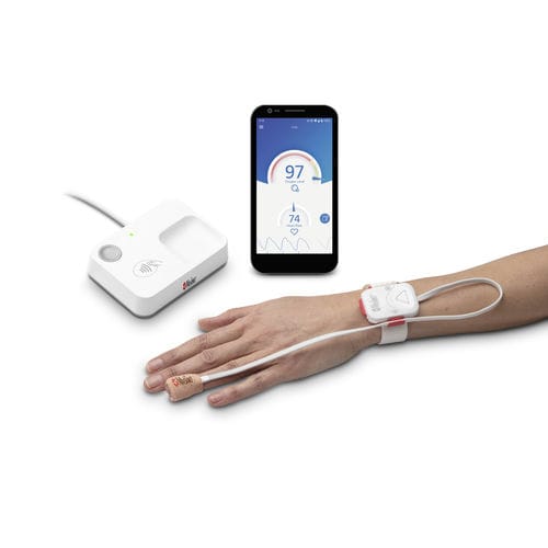 Monitor SpO2 palmare - SafetyNet Alert™ - Masimo - per cure domiciliari / per paziente umano / BPCO