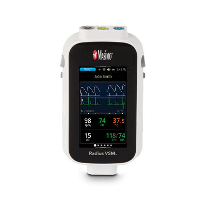 Monitor di segni vitali modulare - Radius VSM™ - Masimo - comodino / indossabile / TEMP