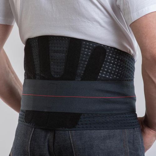 Ortesi di stabilizzazione lombare - Lombogib® ProgressiV - Gibaud - per adulti / semirigida / nera