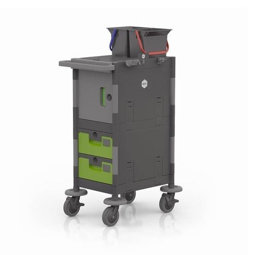 Carrello medico - BRIX MICRO - IPC - di pulizia / con secchio / a doppia porta