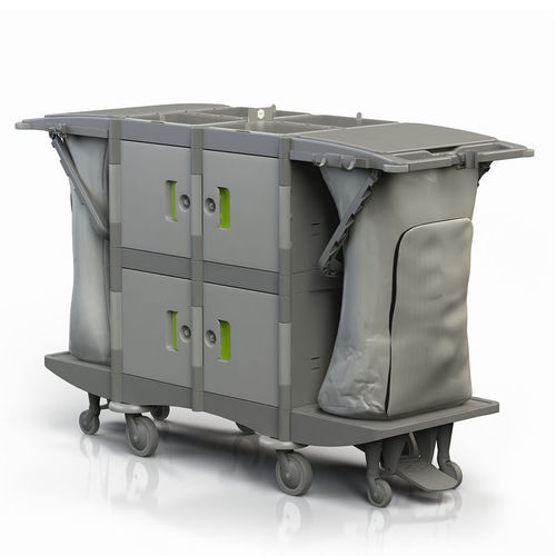 Carrello medico - BRIX COLLECTION - IPC - di pulizia / con porta / 2 sacchi