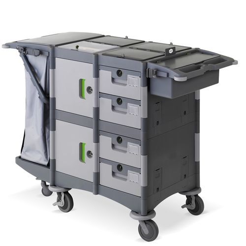 Carrello medico - BRIX HEALTHCARE - IPC - di pulizia / con cassetti / con porta
