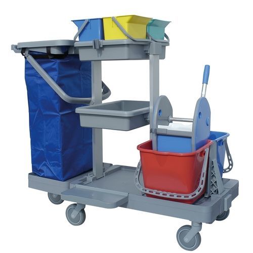 Carrello medico - ANTARES A - IPC - di pulizia / con piano di appoggio / con secchio