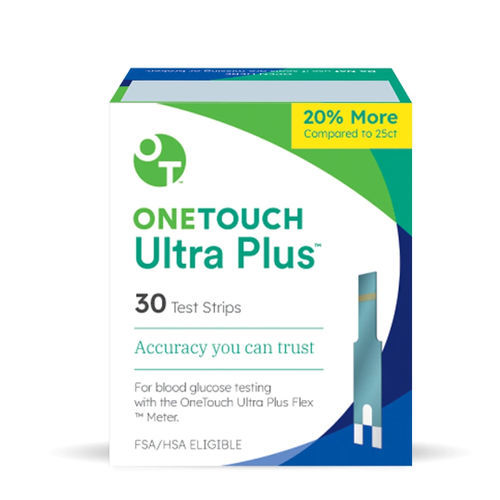 Striscia analitica del diabete - OneTouch Ultra Plus™ - Lifescan - di sangue