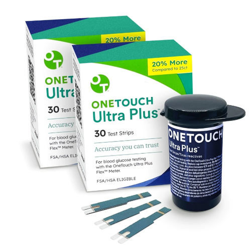 Striscia analitica del diabete - OneTouch Ultra Plus™ - Lifescan - della glicemia / di sangue
