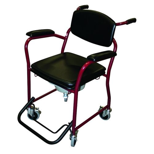 Sedia da toilette con braccioli - Candy 250 - HMS-VILGO - con secchio / con rotelle / ergonomica