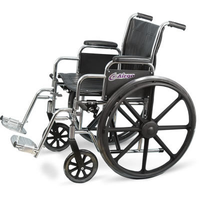 Sedia a rotelle manuale - Airgo® Steel - AMG Medical - da esterno / da interno