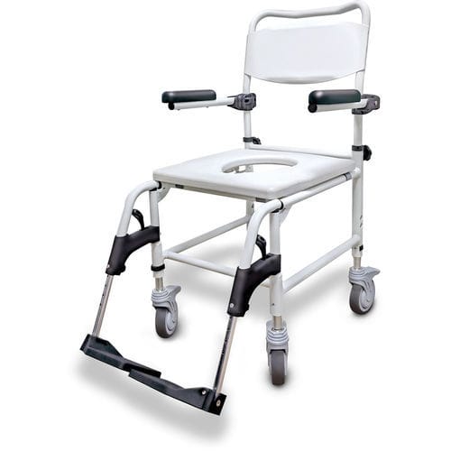 Sedia da toilette con braccioli - Zorbi™ - AMG Medical - con secchio / con rotelle