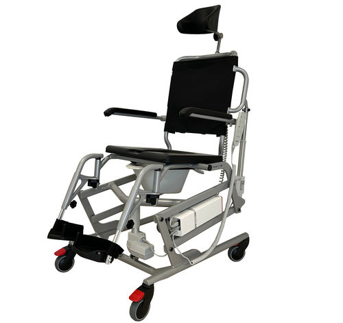 Sedia da toilette per adulti - TRITON DUAL 150 - Winncare group - con braccioli / con secchio / con rotelle