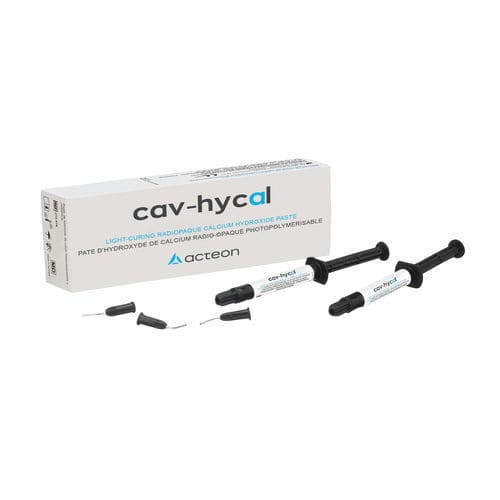 Materiale odontoiatrico in idrossido di calcio - Cav-Hycal™ - ACTEON GROUP - pasta / fotopolimerizzable / radiopaco