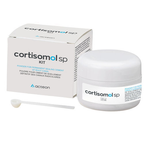Materiale odontoiatrico per sigillatura canalare - Cortisomol&trade; SP - ACTEON GROUP - endodontico / in polvere / radiopaco