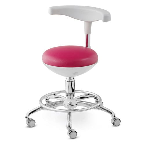 Sgabello per studio odontoiatrico - ASSIST - Airel-Quetin - ad altezza regolabile / con schienale