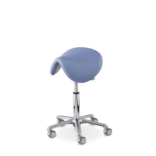 Sgabello per studio odontoiatrico - HARLEY - Airel-Quetin - ad altezza regolabile / con rotelle / a forma di sella