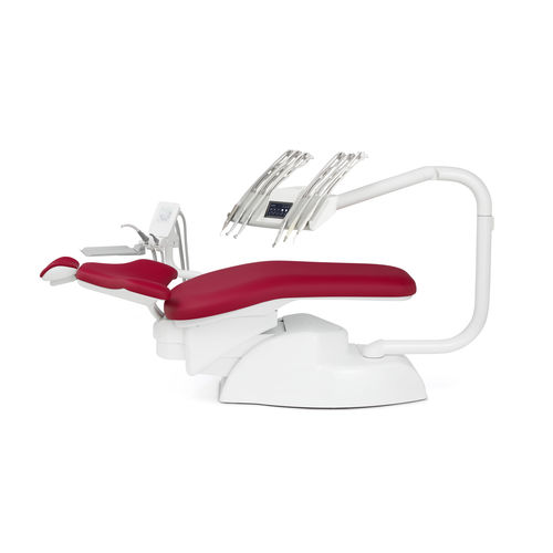 Riunito odontoiatrico con poltrona elettrica - PE9® NEO.2 - Airel-Quetin - con poggiatesta flessibile / con camera intraorale / con portastrumenti