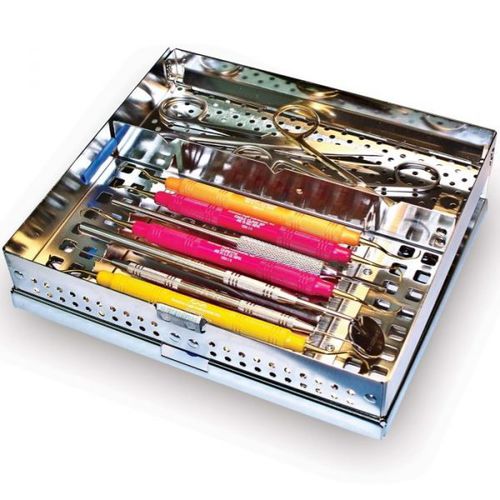 Cassetta di sterilizzazione per strumenti odontoiatrici - Cassette 8 W/V - AMERICAN EAGLE INSTRUMENTS - perforata