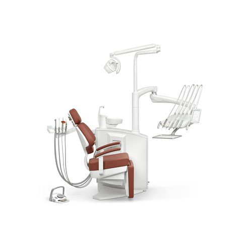 Riunito odontoiatrico con monitor - S5 W RC - ANCAR - con sistema di igiene / con portastrumenti