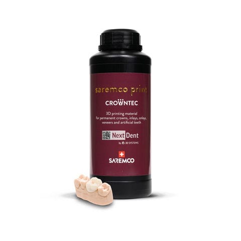 Materiale odontoiatrico in resina - CROWNTEC - 3D Systems - in composito / per ricostruzione dentale / biocompatibile