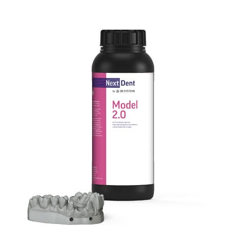 Materiale odontoiatrico in resina - Model 2.0 - 3D Systems - ortodontico / di modelizzazione / bianco