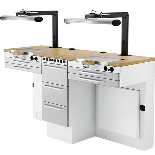 Banco da laboratorio odontoiatrico - NL3-2 - ARIES MEDICAL Srl - modulare / ad isola / a penisola