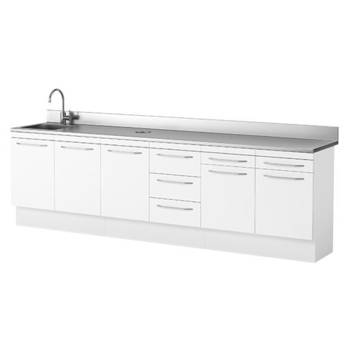 Set di mobili con lavandino - ARIES MEDICAL Srl - per uso generale / da laboratorio / per clinica odontoiatrica