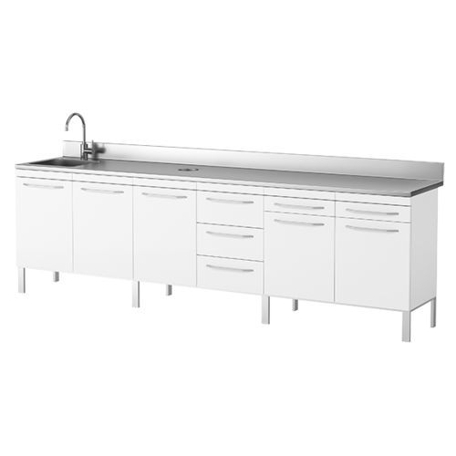 Set di mobili con lavandino - ARIES MEDICAL Srl - per uso generale / da laboratorio / per laboratorio odontotecnico