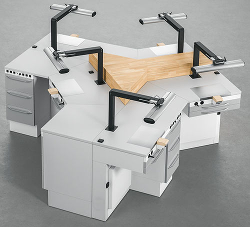 Postazione di lavoro per laboratorio odontotecnico - HYDRA_02 - ARIES MEDICAL Srl
