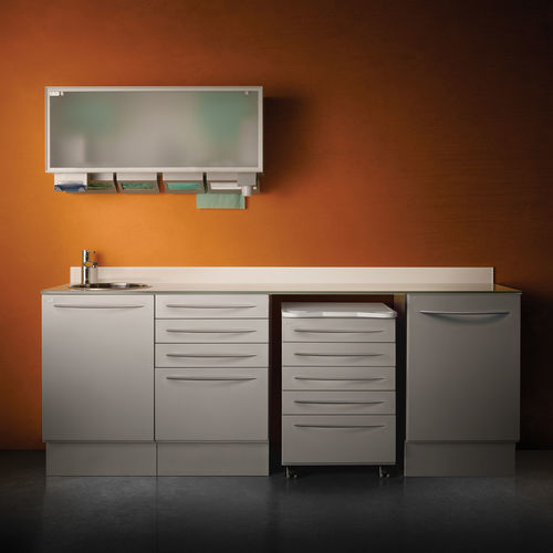 Set di mobili per clinica odontoiatrica - QUADRA2 - ARIES MEDICAL Srl - contenitore / per strumenti / per ambulatorio