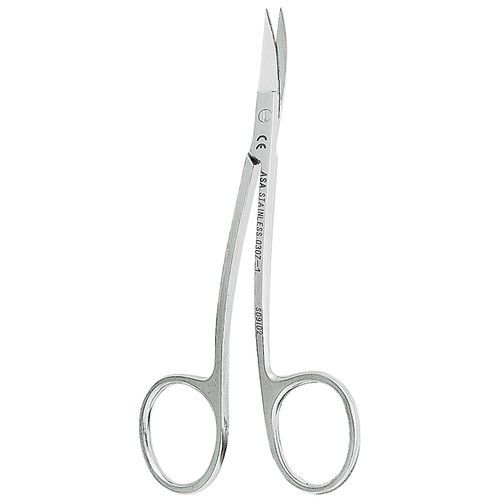 Forbici per gengive - 0307-1 - ASA Dental - di La Grange / par paziente umano / curva