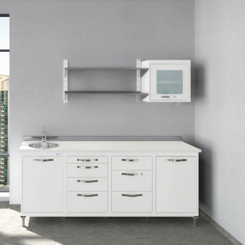 Armadio per strumenti - FOCUS - ASTRA MOBILI METALLICI   - per studio veterinario / con cassetti / modulare