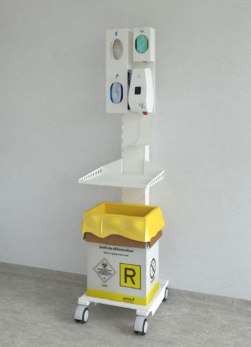 Carrello medico - FOCUS - ASTRA MOBILI METALLICI   - per apparecchio / per medicazione / portarifiuti