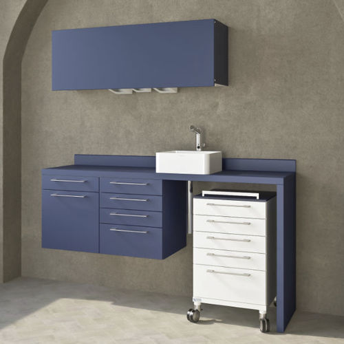 Armadio per strumenti odontoiatrici - Decus - ASTRA MOBILI METALLICI   - per clinica odontoiatrica / con ripiano / con sportello