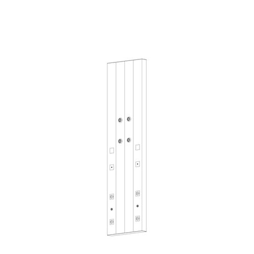Trave testaletto verticale - THERAPY V.2 - ATENA LUX - per reparto di terapia intensiva / LED