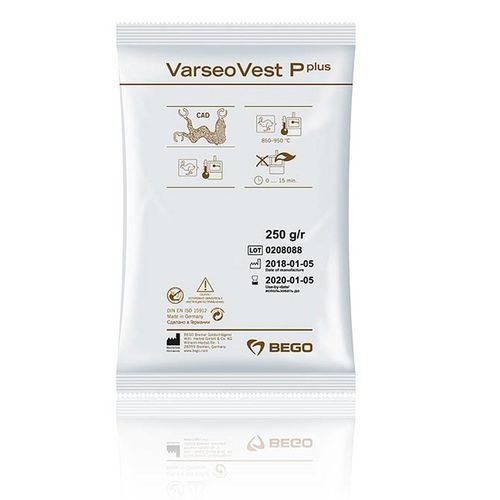 Materiale odontoiatrico fosfato - VarseoVest® P plus - BEGO - per colatura di metallo / per stampa 3D / da colata