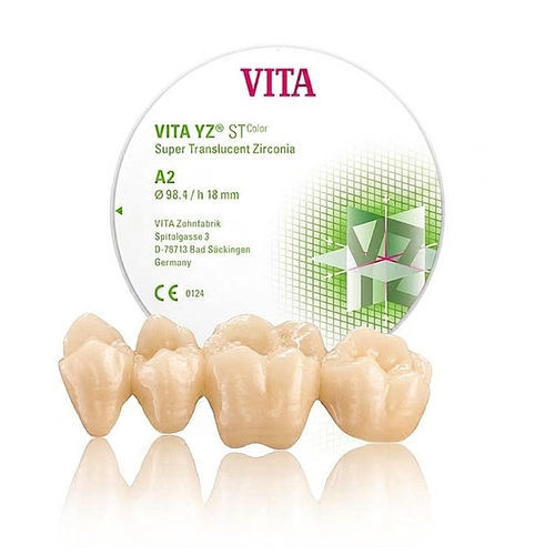 Materiale odontoiatrico in zircone - VITA YZ ST - BEGO - ZrO2 / in diossido di zirconio / per ponti dentali