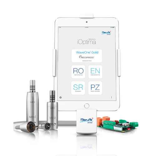 Unità di controllo per micromotore odontoiatrica - iOPTIMAINT - Bien-Air Dental - elettrica / con illuminazione LED / set completo