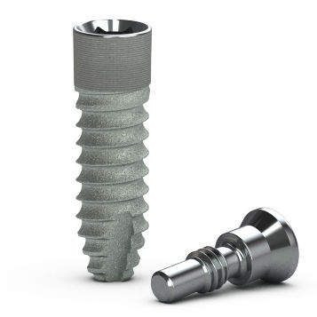 Impianto dentale conico - TLX34xx/TLX30xx - BioHorizons - in titanio / ad esagono interno / stretto