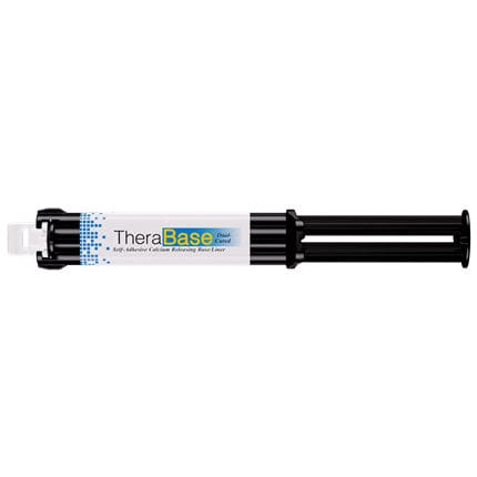 Materiale odontoiatrico di fluoruro - TheraBase® - BISCO - in composito / per ricostruzione dentale / in gel