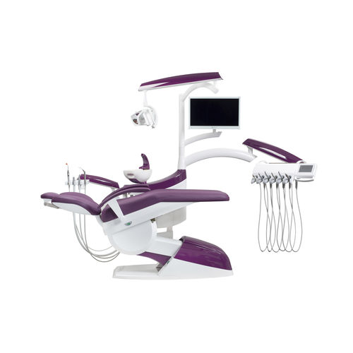 Riunito odontoiatrico con poltrona - CHEESE E - CHIRANA - con monitor / con portastrumenti / con illuminazione