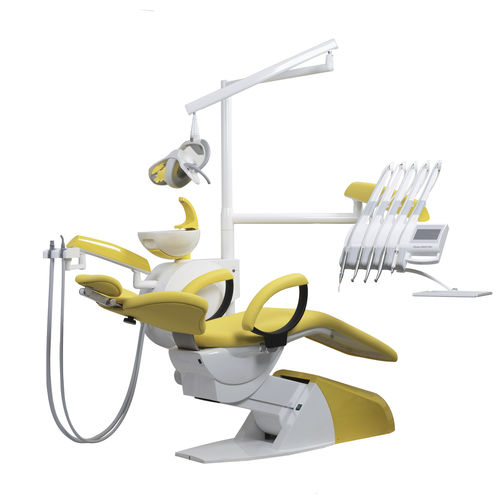 Riunito odontoiatrico con poltrona - CHEESE EASY - CHIRANA - con monitor / con portastrumenti / con illuminazione