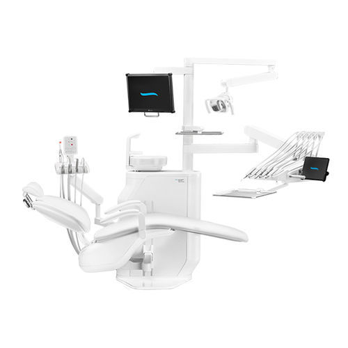 Riunito odontoiatrico con monitor - Model Pro 600 - DIPLOMAT DENTAL s.r.o. - con portastrumenti / con illuminazione