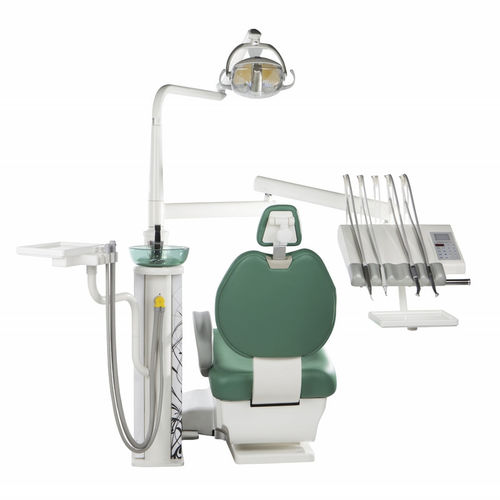 Riunito odontoiatrico con poltrona - OPPORTUNITY COMPACT - COPEGA s.r.l.   - compatto / con sistema di igiene / con portastrumenti