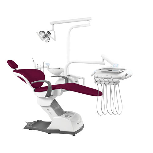 Riunito odontoiatrico con poltrona elettromeccanica - CROMA TECHNO V - DABI ATLANTE - con portastrumenti / con illuminazione