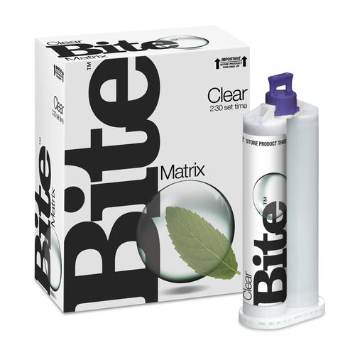 Materiale odontoiatrico in vinile polisilossano - Clear Bite® - DenMat Holdings - per ricostruzione dentale / trasparente / traslucido