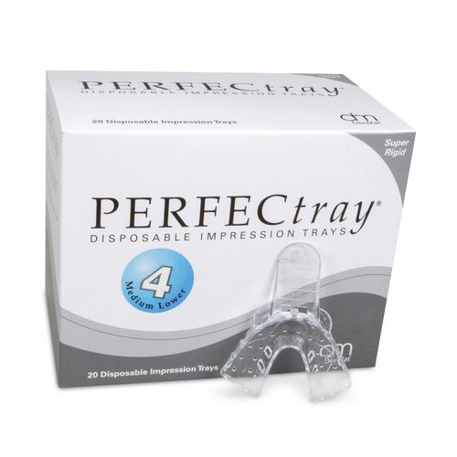 Cucchiaio d'impronta dentale per protesi parziale - Perfectray® #4  - DenMat Holdings - inferiore / perforato
